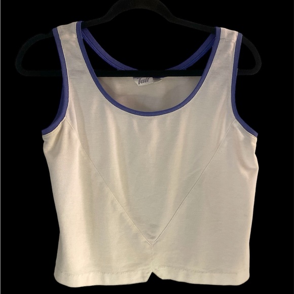 Tail Tennis Tank Top White/Grey piping size M - Picture 1 of 8